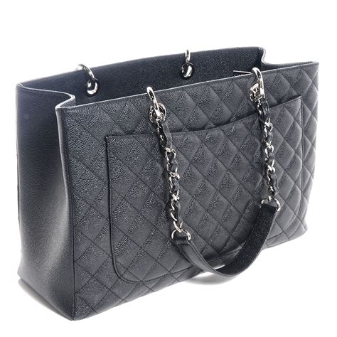 Chanel Grand Shopping Tote Quilted Caviar XL 